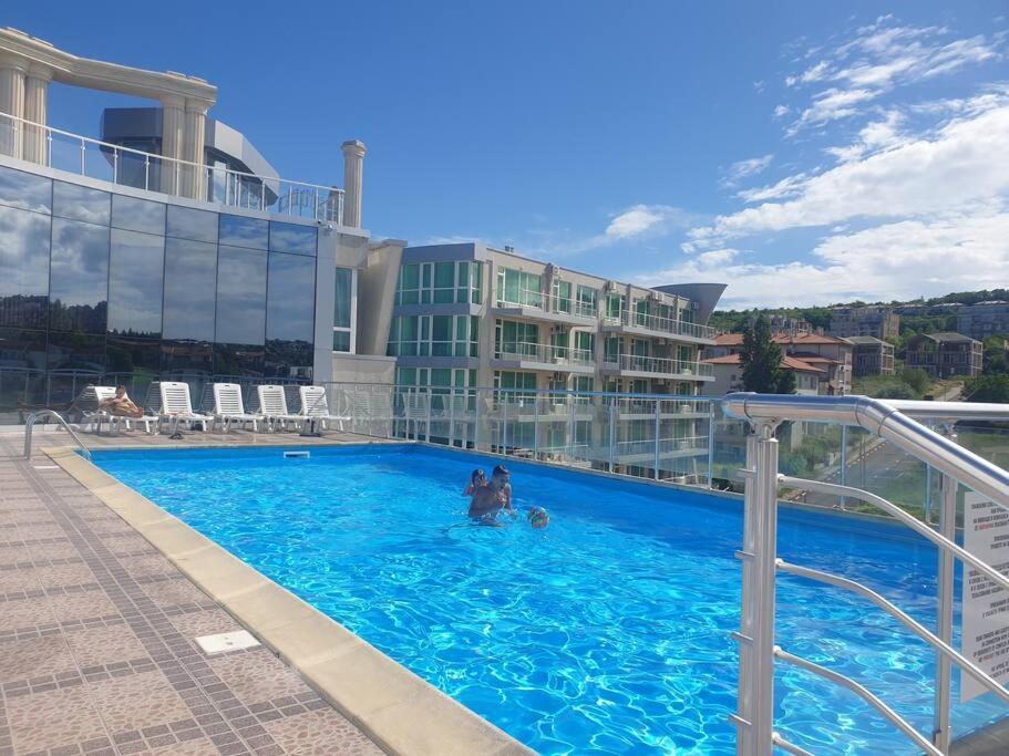 Studio Silver Terace With Sea View For 4 Person Бяла Екстер'єр фото